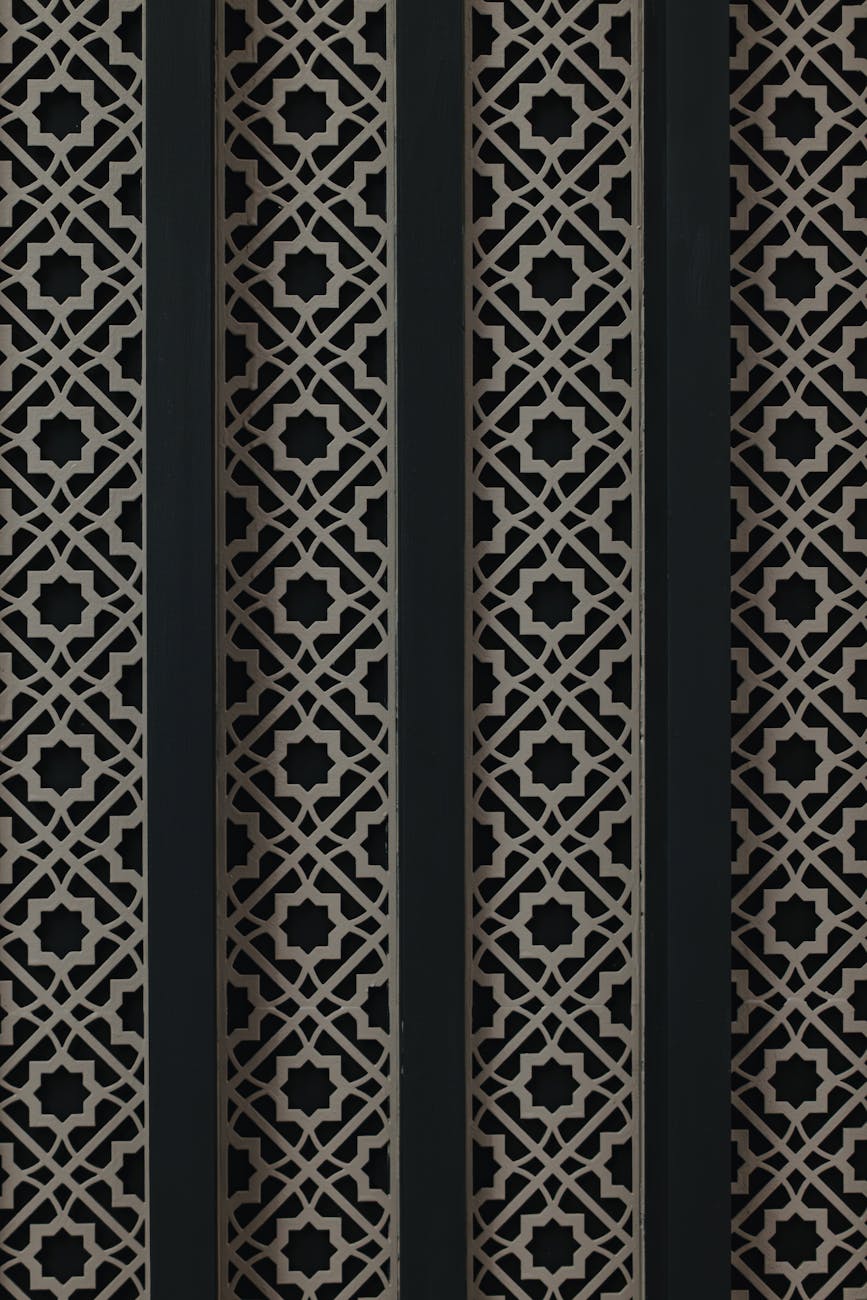 intricate islamic geometric pattern design